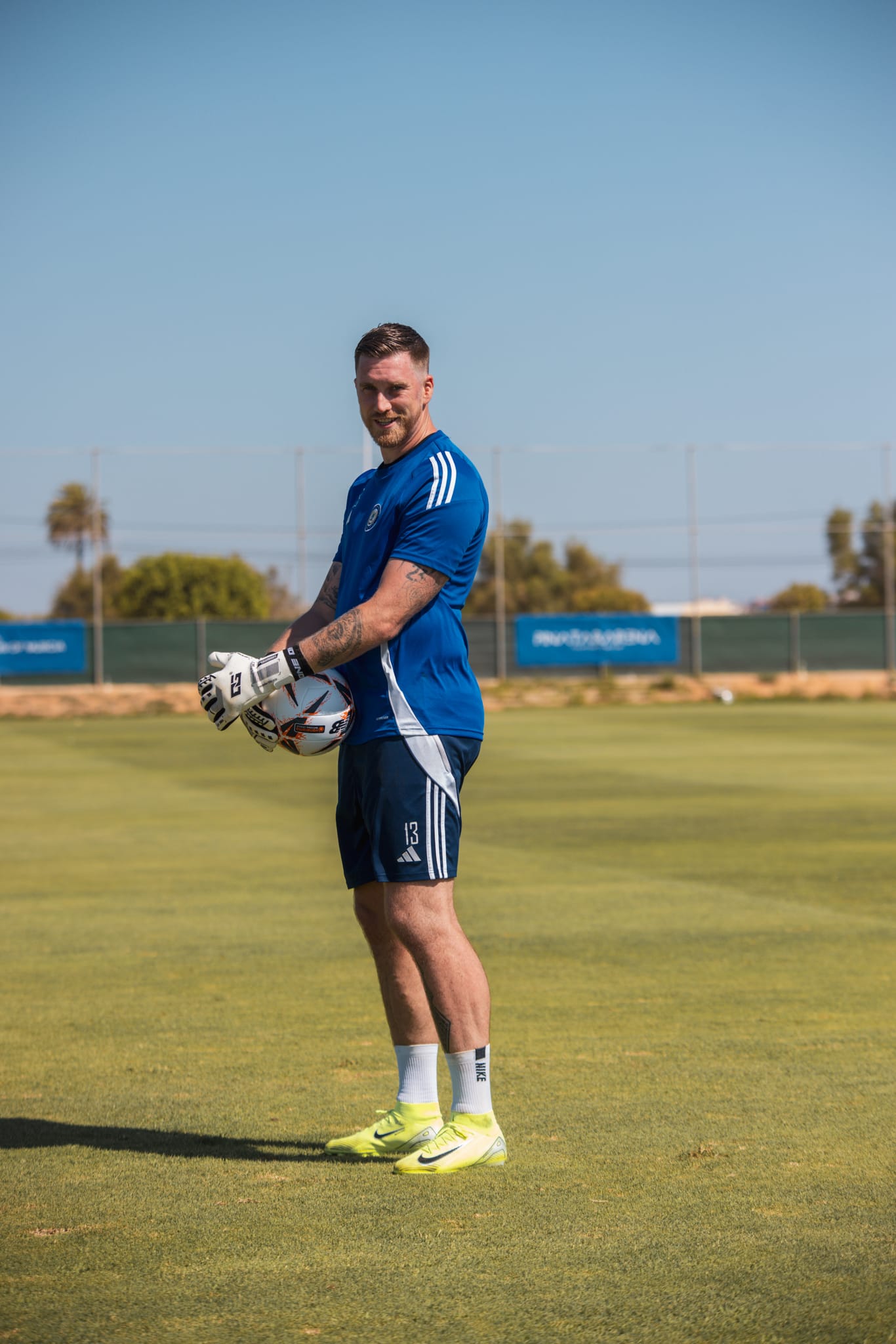 Goalkeeper on the Tactical Keepers training pitch